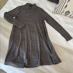 Abercrombie & Fitch Heathered Grey Sweater Dress